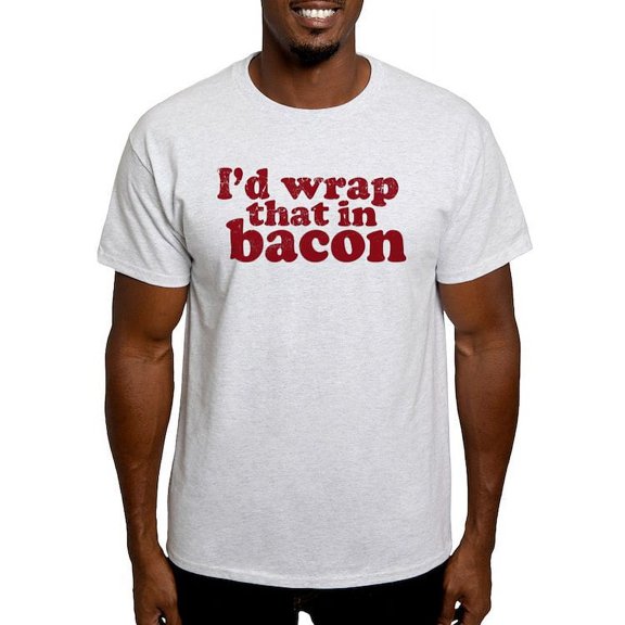 CafePress - I'd Wrap That In Bacon T Shirt - Men's Classic Graphic T-Shirt