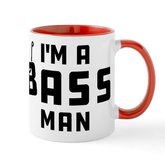 CafePress - I'm A Bass Man - 11 oz Ceramic Mug - Novelty Coffee Tea Cup