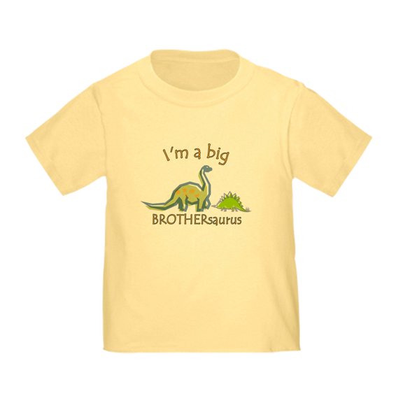 CafePress - I'm A Big Brother Dinosaur Toddler T Shirt - Cute Toddler T-Shirt, 100% Cotton