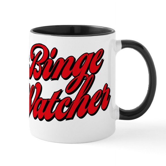 CafePress - I'm A Binge Watcher - 11 oz Ceramic Mug - Novelty Coffee Tea Cup