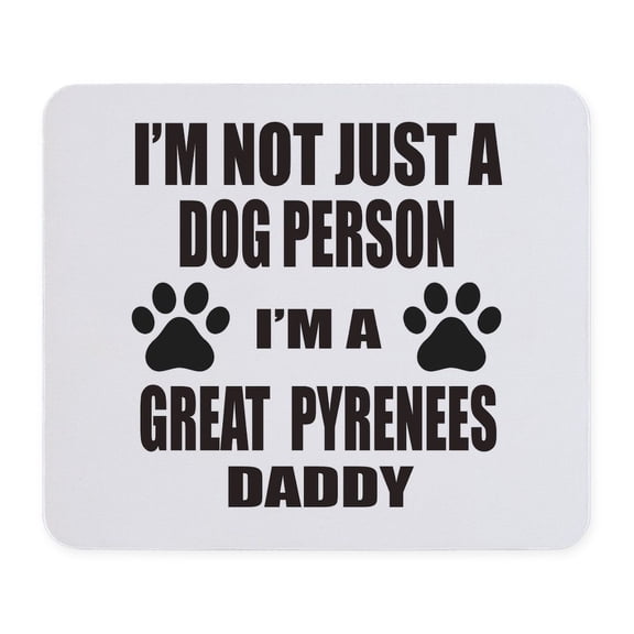 CafePress - I'm A Great Pyrenees Daddy Mousepad - Non-slip Rubber Mousepad, Gaming Mouse Pad