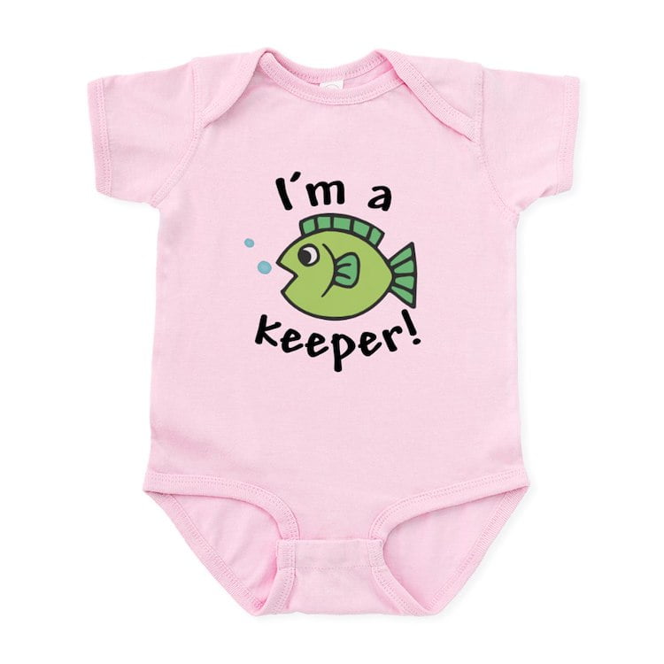 CafePress - My Fish, Daddys Fish - Baby Light Bodysuit, Size Newborn - 24  Months 