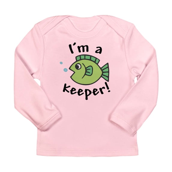 CafePress - I'm A Keeper! (Fish) Long Sleeve Infant T Shirt - Long Sleeve Infant T-Shirt