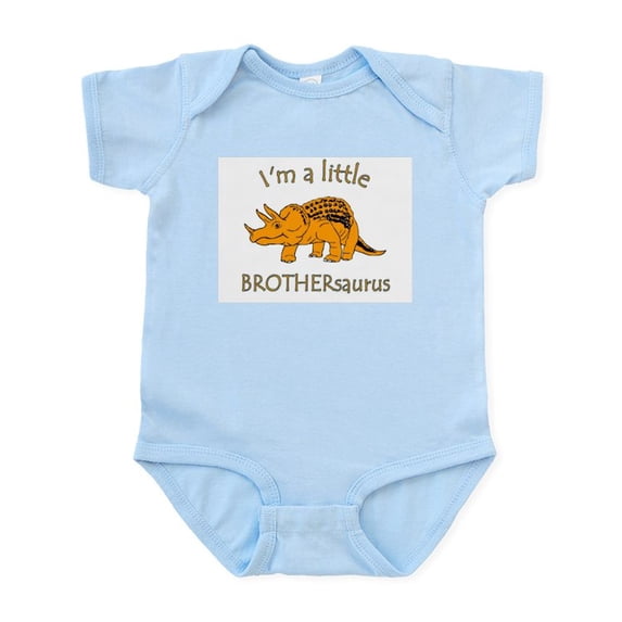 CafePress - I'm A Little Brothersaurus Infant Bodysuit - Baby Light Bodysuit, Size Newborn - 24 Months