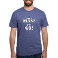 thumbnail image 1 of CafePress - I'm A Man! I'm 40! T Shirt - Mens Tri-blend T-Shirt, 1 of 4
