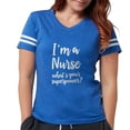 thumbnail image 1 of CafePress - I'm A Nurse What's Your Supe - Womens Football Shirt, 1 of 4