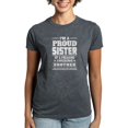 thumbnail image 1 of CafePress - I'm A Proud Sister Of A Freaking Awesome Brother T - Women's Traditional Fit Dark T-Shirt, 1 of 4