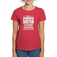 thumbnail image 1 of CafePress - I'm A Proud Sister Of A Freaking Awesome Brother T - Women's Traditional Fit Dark T-Shirt, 1 of 4