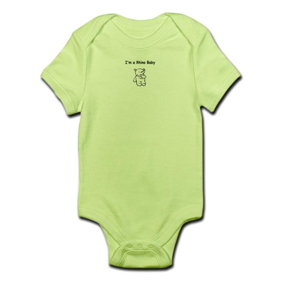 CafePress - I'm A Rhino Baby ~ Infant Bodysuit - Baby Light Bodysuit