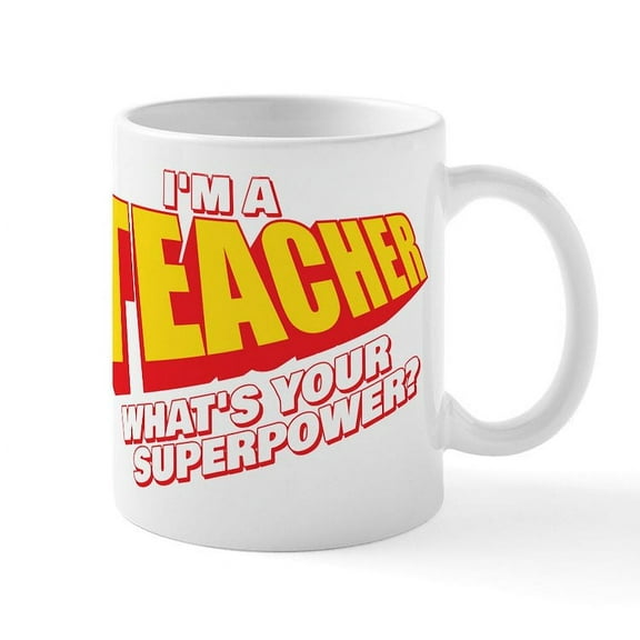 CafePress - I'm A Teacher - 11 oz Ceramic Mug - Novelty Coffee Tea Cup