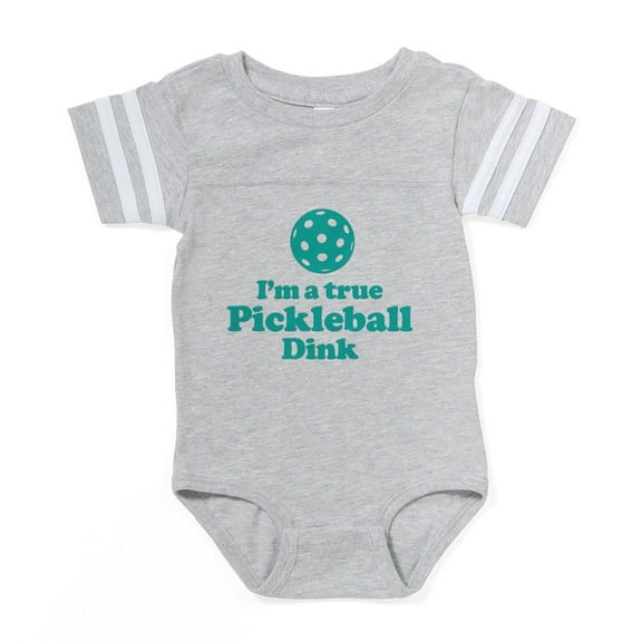 CafePress - I'm A True Pickleball Dink - Cute Infant Baby Football Bodysuit