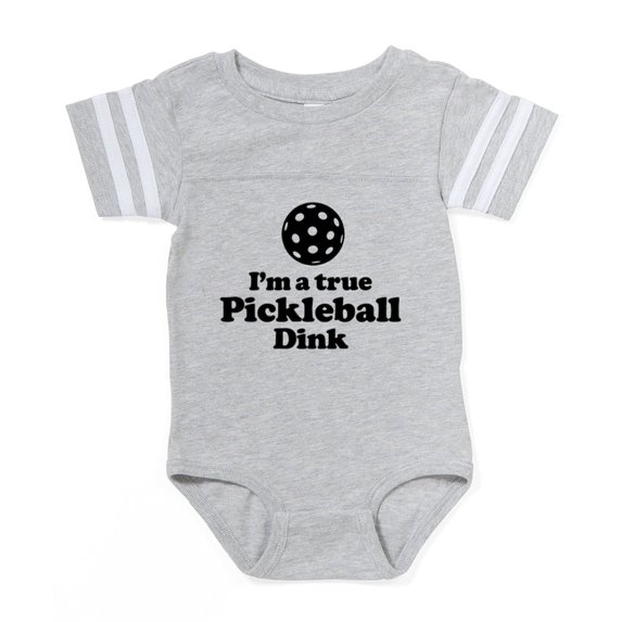 CafePress - I'm A True Pickleball Dink - Cute Infant Baby Football Bodysuit