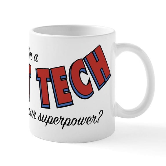 CafePress - I'm A Vet Tech What's Your Super - 11 oz Ceramic Mug - Novelty Coffee Tea Cup