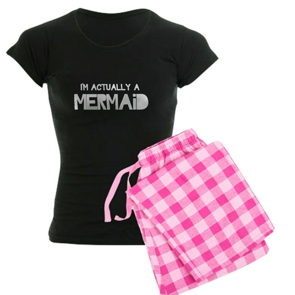 CafePress - I'm Actually A Mermaid Pajamas - Women's Dark Pajamas