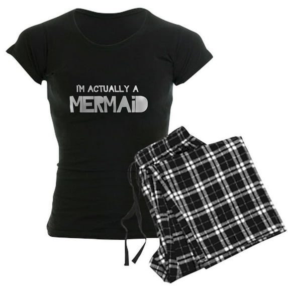 CafePress - I'm Actually A Mermaid Pajamas - Women's Dark Pajamas