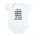 thumbnail image 1 of CafePress - I'm An Engineer I'm Good At Math Body Suit - Baby Light Bodysuit, Size Newborn - 24 Months, 1 of 4