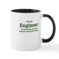 thumbnail image 1 of CafePress - I'm An Engineer To Save Time Let's Just Mugs - 11 oz Ceramic Mug - Novelty Coffee Tea Cup, 1 of 4
