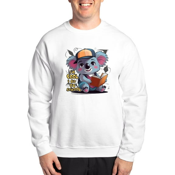 CafePress - I'm Cool I Go To School - Crew Neck Sweatshirt