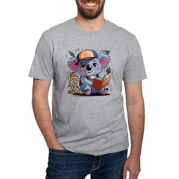 CafePress - I'm Cool I Go To School Men's Classic T Shirt - Fitted T-Shirt, Vintage Fit Soft Cotton Tee