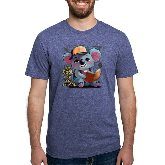 CafePress - I'm Cool I Go To School Men's Deluxe T Shirt - Mens Tri-blend T-Shirt