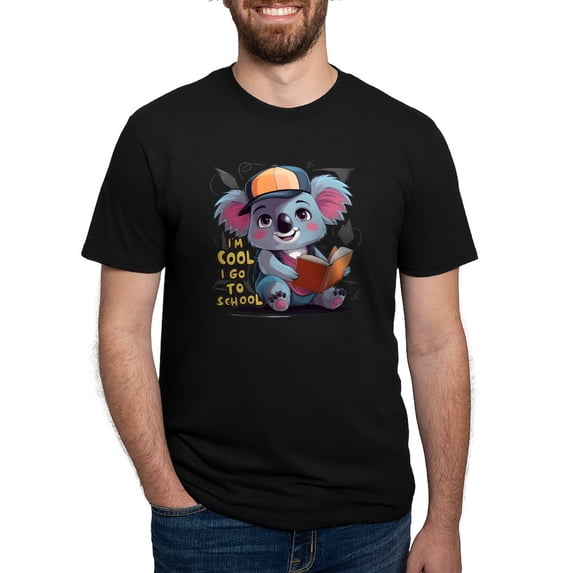 CafePress - I'm Cool I Go To School Men's Deluxe T Shirt - Mens Tri-blend T-Shirt
