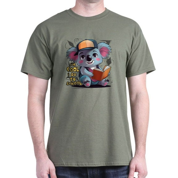 CafePress - I'm Cool I Go To School Men's Value T Shirt - Men's Classic Graphic Cotton T-Shirt