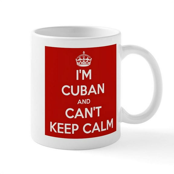 CafePress - I'm Cuban And I Can't Keep Calm Mug - 11 oz Ceramic Mug - Novelty Coffee Tea Cup