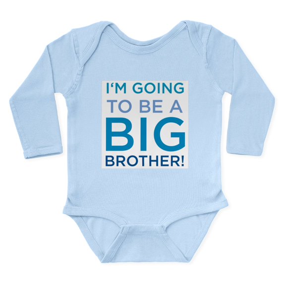 CafePress - I'm Going To Be A Big Brother Infant Creeper Body - Long Sleeve Cotton Baby Bodysuit