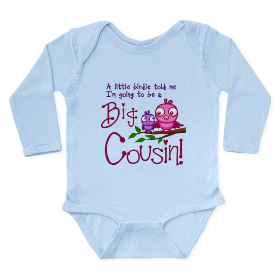 CafePress - I'm Going To Be A Big Cousin! Body Suit - Long Sleeve Cotton Baby Bodysuit