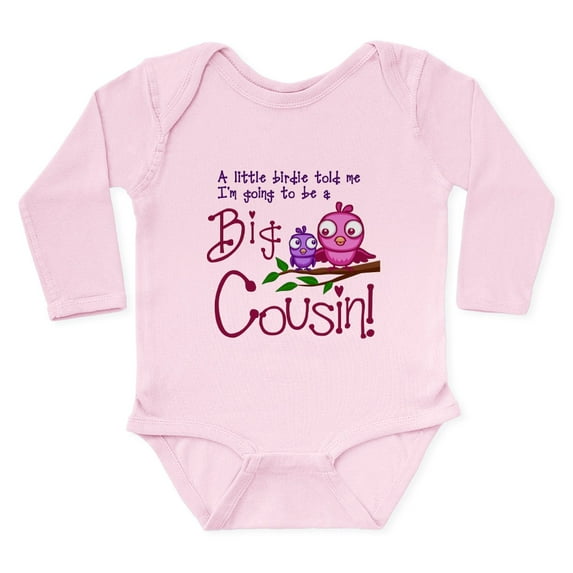 CafePress - I'm Going To Be A Big Cousin! Body Suit - Long Sleeve Cotton Baby Bodysuit