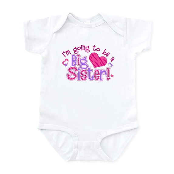 CafePress - I'm Going To Be A Big Sister Infant Bodysuit - Baby Light Bodysuit, Size Newborn - 24 Months