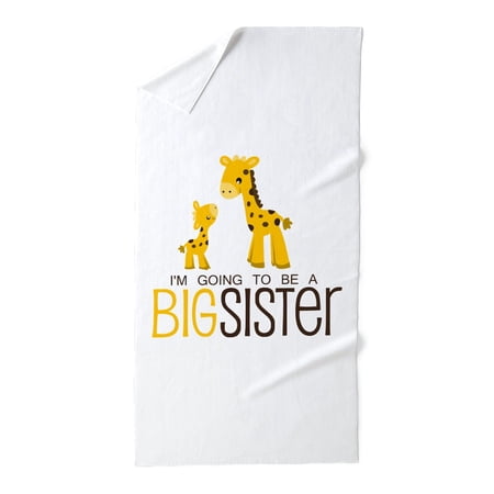 CafePress - I'm Going To Be A Big Sister - Large Beach Towel, Soft 30"x60" Towel with Unique Design