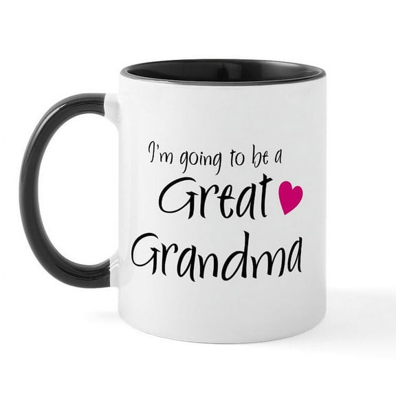 CafePress - I'm Going To Be A Great Grandma! Mug - 11 oz Ceramic Mug - Novelty Coffee Tea Cup