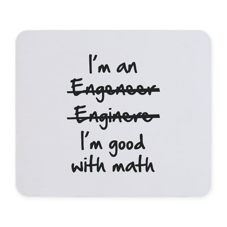 CafePress - I'm Good With Math Mousepad - Non-slip Rubber Mousepad, Gaming Mouse Pad
