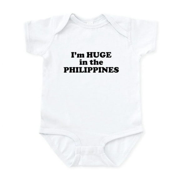 CafePress - I'm HUGE In The PHILIPPINES Infant Bodysuit - Baby Light Bodysuit, Size Newborn - 24 Months