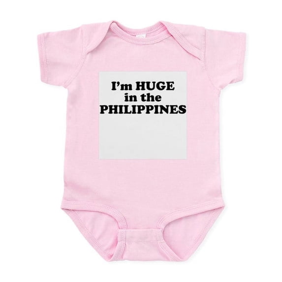 CafePress - I'm HUGE In The PHILIPPINES Infant Bodysuit - Baby Light Bodysuit, Size Newborn - 24 Months