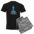 thumbnail image 1 of CafePress - I'm Her King Men's Dark Pajamas - Men's Dark Loose Fit Cotton Pajama Set, 1 of 7
