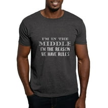 CafePress - I'm In The Middle Dark T Shirt - 100% Cotton T-Shirt