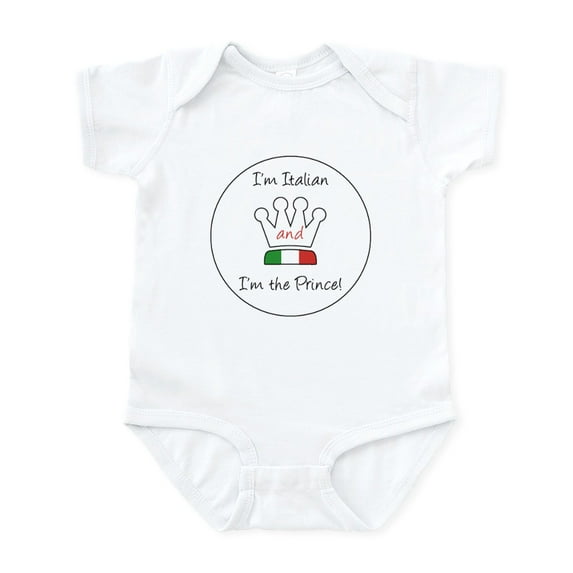 CafePress - I'm Italian And I'm The Prince! - Baby Light Bodysuit, Size Newborn - 24 Months