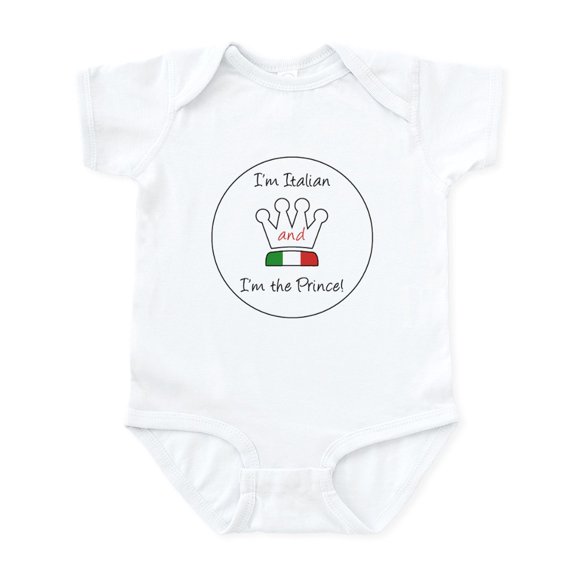 CafePress - I'm Italian And I'm The Prince! - Baby Light Bodysuit, Size Newborn - 24 Months