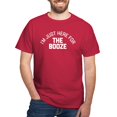 thumbnail image 1 of CafePress - I'm Just Here For The Booze Dark T Shirt - Men's Classic Graphic Cotton T-Shirt, 1 of 4