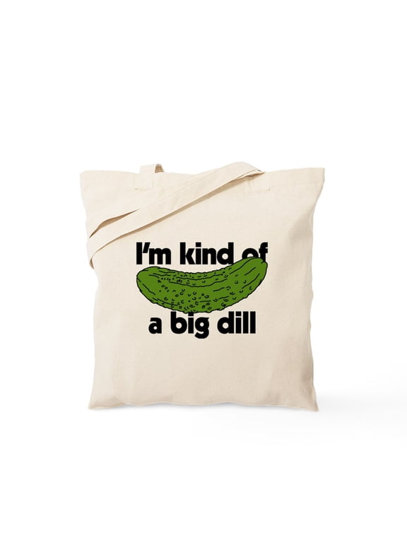 - I'm Kind Of A Big Dill Tote Bag - Unisex Canvas Tote Bag, Beige, 1-Piece