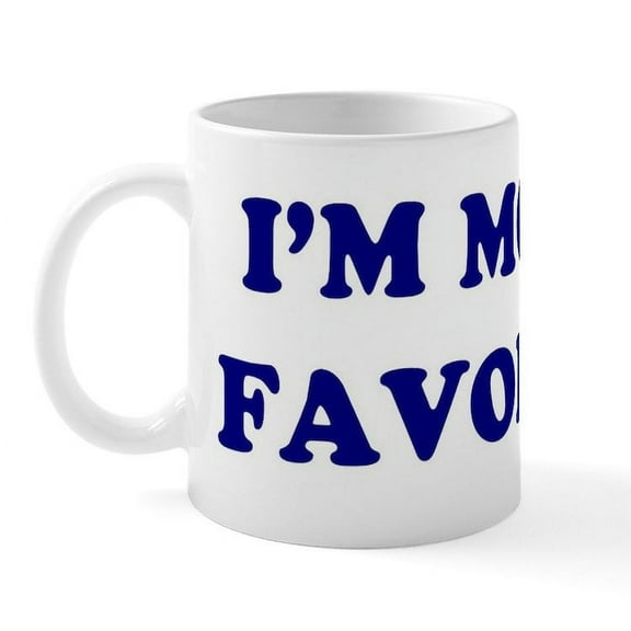 CafePress - I'm MOM's FAVORITE Mug - 11 oz Ceramic Mug - Novelty Coffee Tea Cup