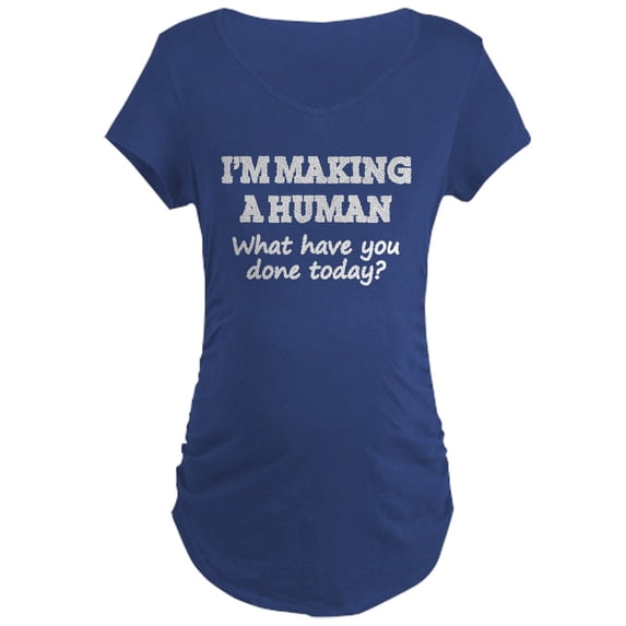 CafePress - I'm Making A Human Maternity T Shirt - Maternity Dark T-Shirt