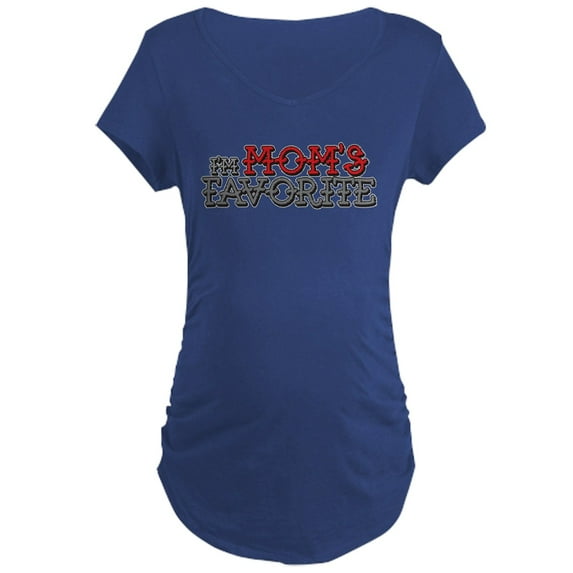 CafePress - I'm Mom's Favorite Maternity Dark T Shirt - Maternity Dark T-Shirt