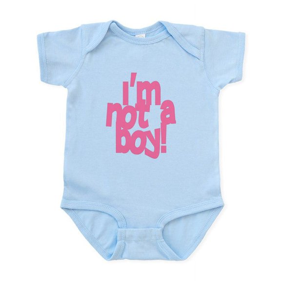 CafePress - I'm Not A Boy Infant Bodysuit - Baby Light Bodysuit, Size Newborn - 24 Months