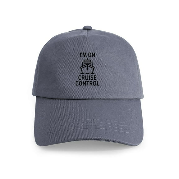 CafePress - I'm On Cruise Control Cap - Adjustable 100% Brushed Unisex Casual Cotton Baseball Cap, Beige, 1