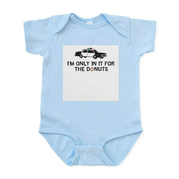 CafePress - I'm Only In It For The Donuts Infant Bodysuit - Baby Light Bodysuit, Size Newborn - 24 Months