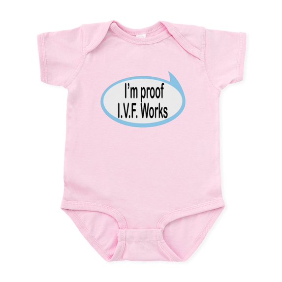 CafePress - I'm Proof I.V.F. Works Funny Baby/Toddler Onesie - Baby Light Bodysuit, Size Newborn - 24 Months