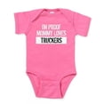 thumbnail image 1 of CafePress - I'm Proof Mommy Loves Truckers - Cute Infant Bodysuit Baby Romper - Size Newborn - 24 Months, 1 of 3